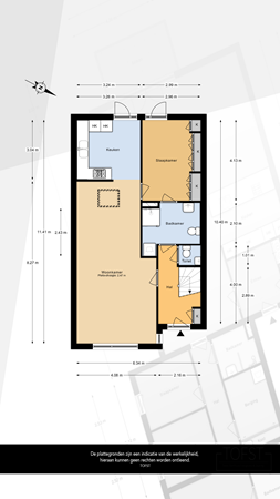 Floorplan - Willem van Steenberchstraat 13, 2636 HK Schipluiden