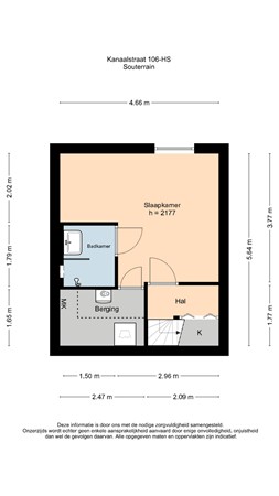Floorplan - Kanaalstraat 106H, 1054 XM Amsterdam