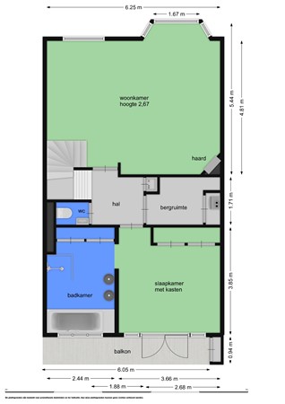 Floorplan - Postjeskade, 1058 DP Amsterdam
