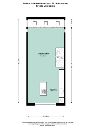 Tweede Laurierdwarsstraat 56, 1016 RC Amsterdam - 