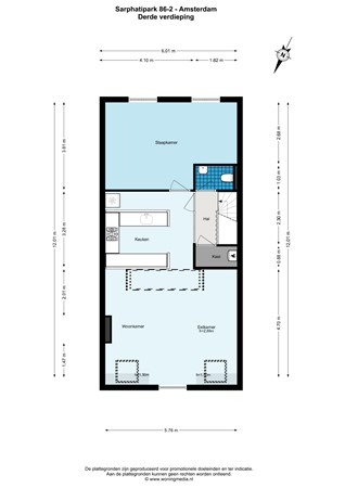 Sarphatipark 86-2, 1073 EB Amsterdam - 