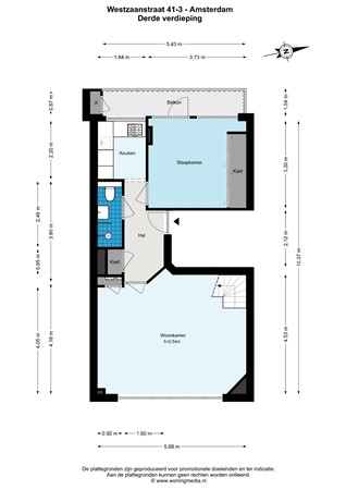 Westzaanstraat 41-3, 1013 ND Amsterdam - 