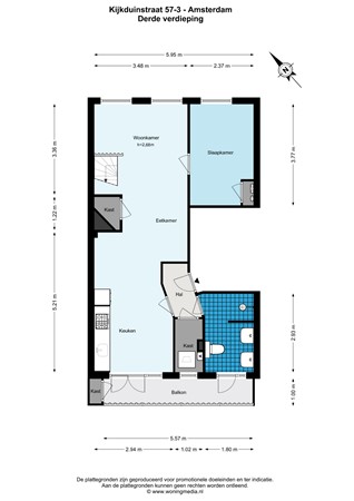 Kijkduinstraat 57-3, 1055 XS Amsterdam - 