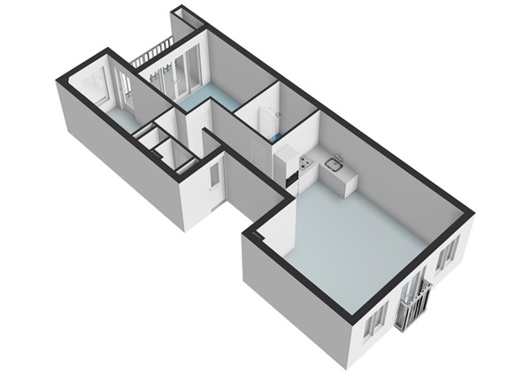 Rustenburgerstraat 394-1, 1072 HH Amsterdam - Rustenburgerstraat 394-1 - Amsterdam - 1e_verdieping - 3D  _1.jpg