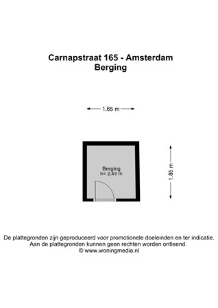 Carnapstraat 165, 1062 KZ Amsterdam - Carnapstraat 165 - Amsterdam - Berging - 2D.jpg