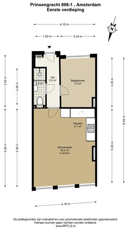 Prinsengracht 806-1, 1017 LH Amsterdam - 