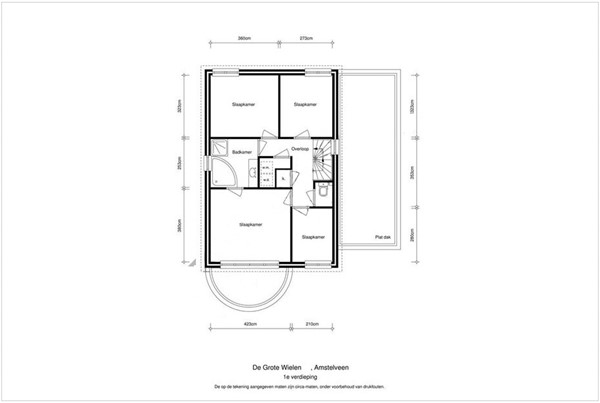 De Grote Wielen 45, 1187 LJ Amstelveen - De Grote Wielen floor-plan 1st floor