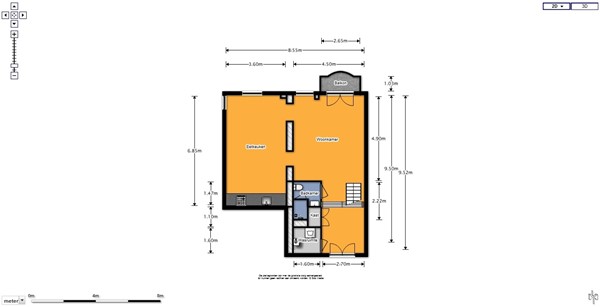 Herengracht 187A, 1016 BE Amsterdam - Herengracht floor-plan  1st floor 23-10-2015.jpg