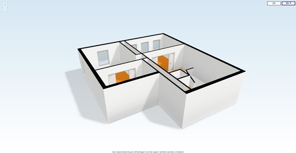 Herengracht 187A, 1016 BE Amsterdam - Herengracht floor-plan  2nd floor 3D 23-10-2015.jpg