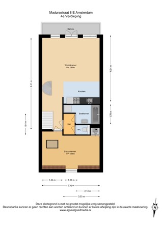 Madurastraat 8E, 1094 GL Amsterdam - 4e Verdieping - 2D.jpg
