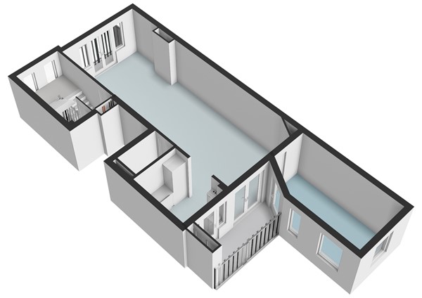 Rhijnvis Feithstraat 23-3, 1054 TV Amsterdam - Rhijnvis Feithstraat 23-3 - Amsterdam - Derde verdieping - 3D  _1.jpg