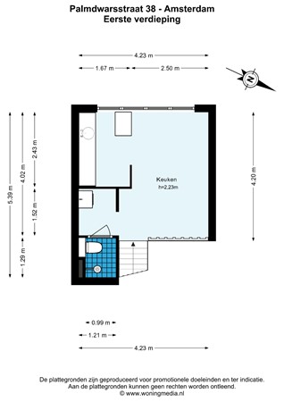 Palmdwarsstraat 38, 1015 HV Amsterdam - Palmdwarsstraat 38 - Amsterdam - Eerste verdieping - 2D.jpg