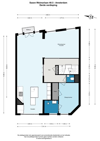 Saxen Weimarlaan 46-3, 1075 CD Amsterdam - 