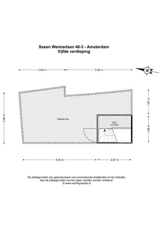 Saxen Weimarlaan 46-3, 1075 CD Amsterdam - Saxen Weimarlaan 46-3 - Amsterdam - Vijfde verdieping - 2D.jpg