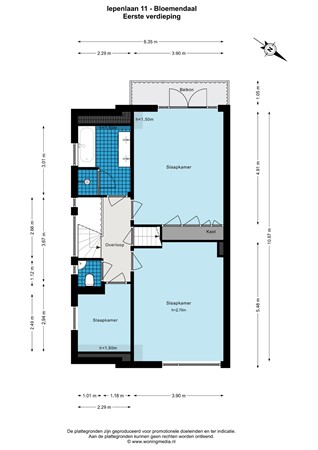 Iepenlaan 11, 2061 GG Bloemendaal - Iepenlaan 11 - Bloemendaal - Eerste verdieping - 2D.jpg