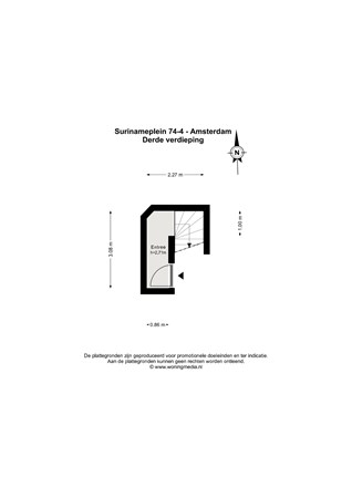 Surinameplein 74-4, 1058 GT Amsterdam - Surinameplein 74-4 - Amsterdam - Derde verdieping - 2D.jpg