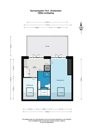 Surinameplein 74-4, 1058 GT Amsterdam - Surinameplein 74-4 - Amsterdam - Vijfde verdieping - 2D.jpg