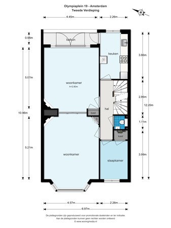 Olympiaplein 19-2, 1077 CK Amsterdam - Olympiaplein 19 boven - Tweede verdieping - 2D.jpg