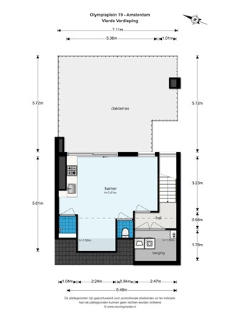 Olympiaplein 19-2, 1077 CK Amsterdam - Olympiaplein 19 boven - Vierde verdieping - 2D.jpg