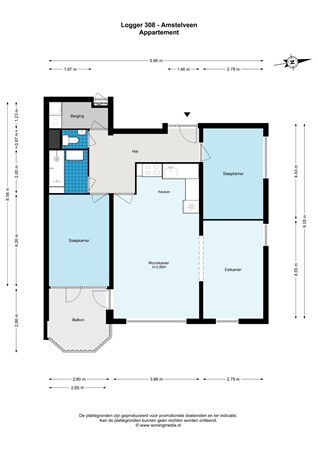 Logger 308, 1186 RZ Amstelveen - Logger 308 - Amstelveen - Appartement - 2D.jpg