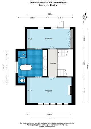Amsteldijk Noord 105, 1183 TH Amstelveen - Amsteldijk Noord 105 - Amstelveen - 1e_verdieping - 2D.jpg