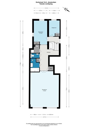 Kerkstraat 14A, 1017 GL Amsterdam - Kerkstraat 14-A - Amsterdam - 2e_verdieping - 2D.jpg