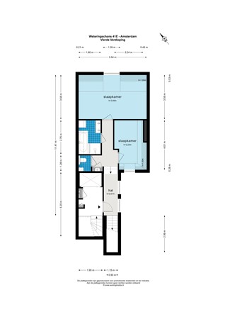 Weteringschans 41E, 1017 RW Amsterdam - Weteringschans 41E - Amsterdam - Vierde Verdieping - 2D.jpg