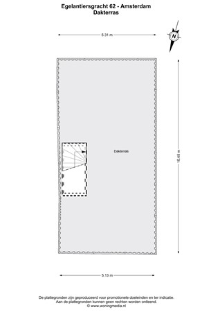 Egelantiersgracht 62, 1015 RM Amsterdam - Egelantiersgracht 62 - Amsterdam - Dakterras - 2D.jpg