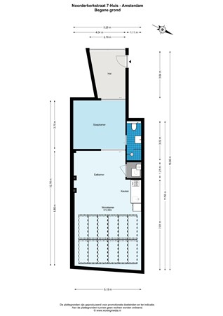Noorderkerkstraat 7H, 1015 NB Amsterdam - Noorderkerkstraat 7-Huis - Amsterdam - Begane_grond - 2D.jpg