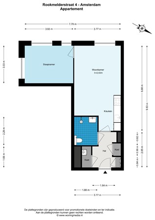 Rookmelderstraat 4, 1019 VS Amsterdam - Rookmelderstraat 4 - Amsterdam - Appartement - 2D.jpg