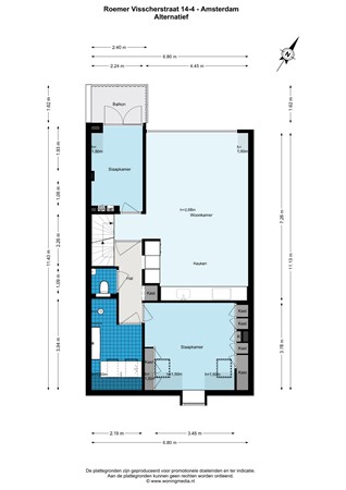 Roemer Visscherstraat 14-4, 1054 EX Amsterdam - Roemer Visscherstraat 14-4 - Amsterdam - Alternatief_1.jpg