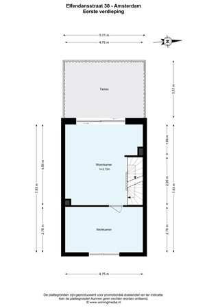 Elfendansstraat 30, 1061 BR Amsterdam - Elfendansstraat 30 - Amsterdam - 1e_verdieping - 2D.jpg