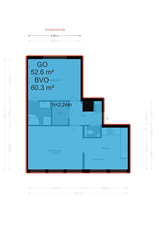 Schippersstraat 6B, 1011 BA Amsterdam - Schippersstraat 6-B - Amsterdam - NEN plattegrond - 2D.jpg