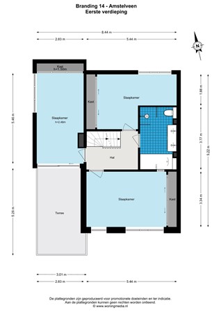 Branding 14, 1186 DH Amstelveen - Branding 14 - Amstelveen - 1e_verdieping - 2D.jpg