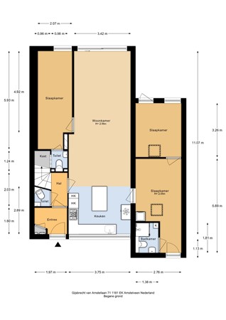 Gijsbrecht van Amstellaan 71, 1181 EK Amstelveen - Gijsbrecht van Amstellaan 71_Begane grond - 2D.jpg