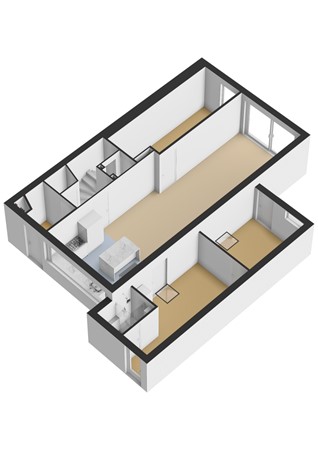 Gijsbrecht van Amstellaan 71, 1181 EK Amstelveen - Gijsbrecht van Amstellaan 71_Begane grond - 3D.jpg