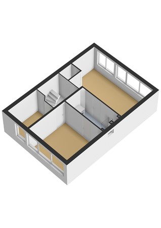 Gijsbrecht van Amstellaan 71, 1181 EK Amstelveen - Gijsbrecht van Amstellaan 71_1e verdieping - 3D.jpg