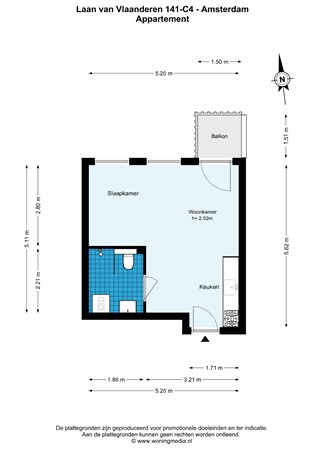 Laan van Vlaanderen 141C4, 1066 MP Amsterdam - Laan van Vlaanderen 141-C4 - Amsterdam - Appartement - 2D.jpg