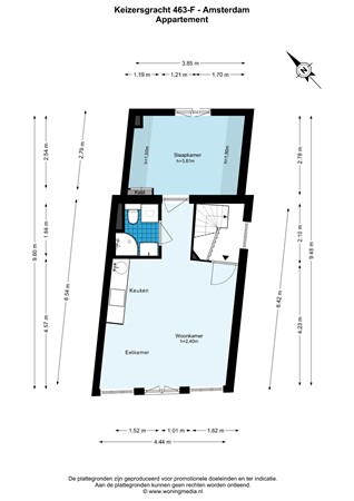 Keizersgracht 463F, 1017 DK Amsterdam - Keizersgracht 463-F - Amsterdam - Appartement - 2D.jpg