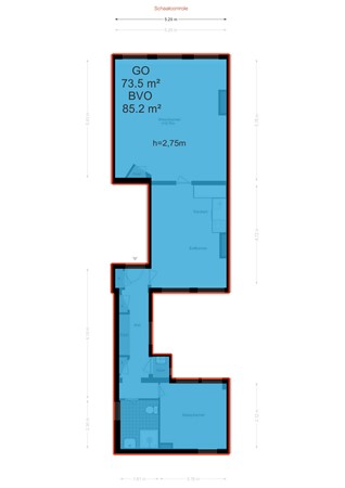 Oudeschans 17-2, 1011 KR Amsterdam - Oudeschans 17-2 - Amsterdam - NEN plattegrond - 2D.jpg