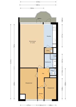 Polderplein 88, 2132 BD Hoofddorp - Appartement - 2D.jpg