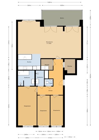 Bella Vistastraat 286, 1096 GM Amsterdam - Appartement - 2D.jpg