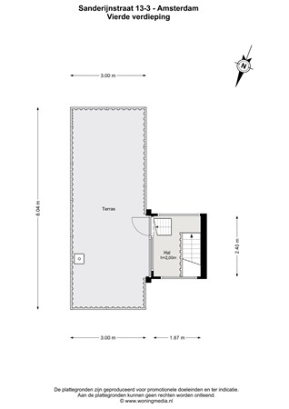 Sanderijnstraat 13-3, 1055 BM Amsterdam - 