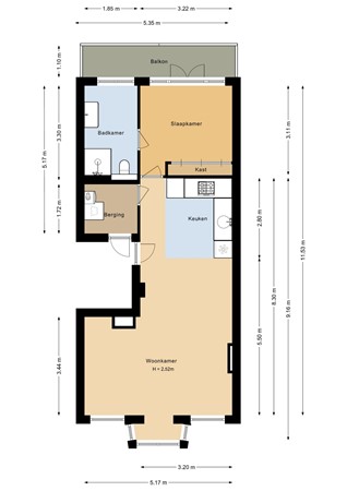 Van Woustraat 117-1, 1074 AH Amsterdam - Appartment - 2D.jpg