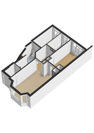 Postjeskade 177H, 1058 DS Amsterdam - Begane grond - 3D.png