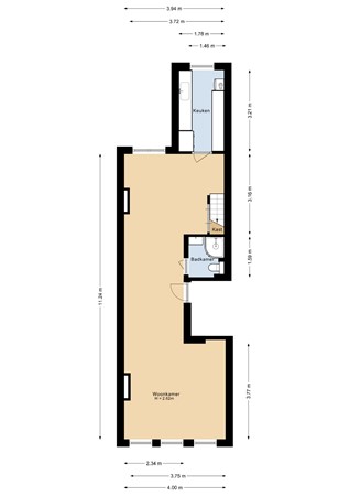 Van Oldenbarneveldtstraat 96-3, 1052 KH Amsterdam - Vierde verdieping - 2D.jpg