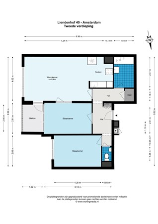 Liendenhof 40, 1108 HA Amsterdam - Liendenhof 40 - Amsterdam - 2e_verdieping - 2D.jpg