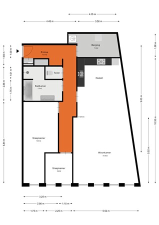 Floorplan - Prins Bernhardlaan 14, 3901 CC Veenendaal