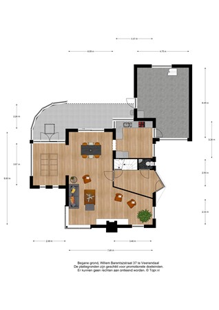 Floorplan - Willem Barentszstraat 37, 3902 DE Veenendaal