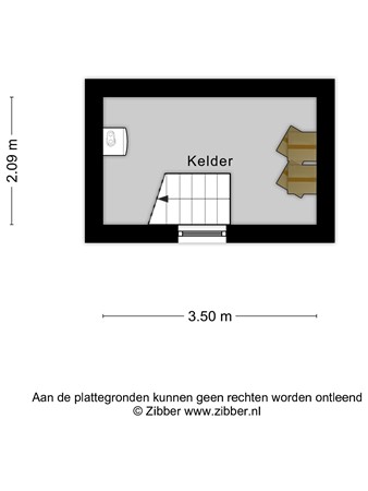 Floorplan - Rijnbandijk 34, 4021 GH Maurik